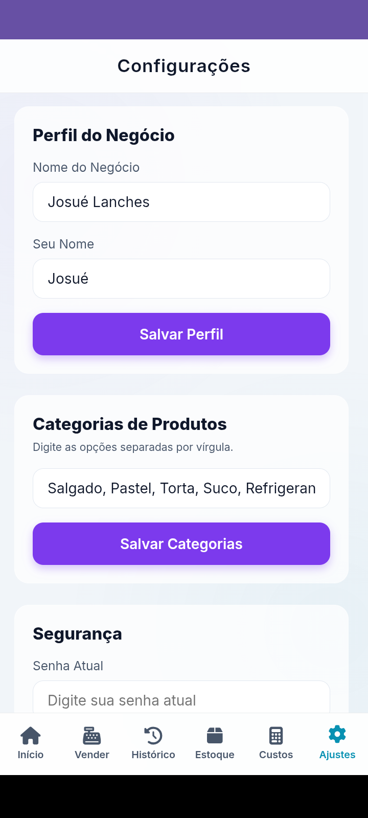 Print do app enviado por usuário