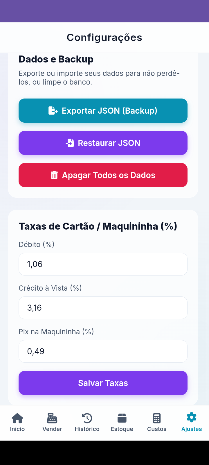 Print do app enviado por usuário
